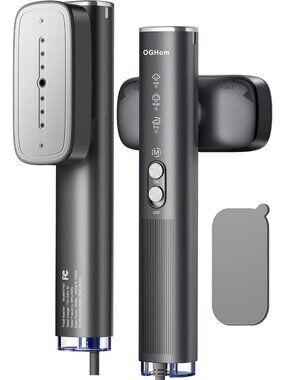 Portable 2-in-1 Travel Clothes Steamer & Iron, 1000W Fast Heat-Up, Handheld